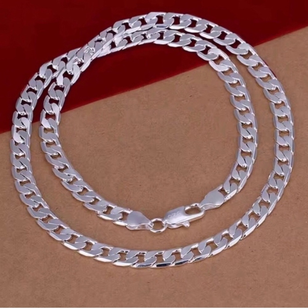 20” Classic Sterling Silver Cuban Link Necklace